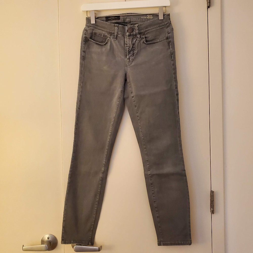J.Crew Toothpick Skinny Pants in Grey - Size 25